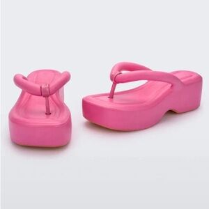 Melissa platform flip flops